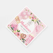 Roze Carnival Birthday Napkins Servet (Hoek)