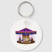 Roze Carousel Sleutelhanger (Voorkant)