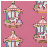 Roze Carousel Stof (Close Up)