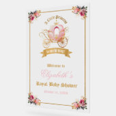 Roze Carriage Princess Baby shower Welkom Acryl Bord (Hoek)