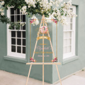 Roze Carriage Princess Baby shower Welkom Acryl Bord