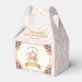 Roze Carriage Princess Sprookje Baby shower Bedankdoosjes