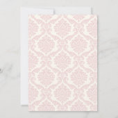 Roze Carriage Princess Sprookje Baby shower Kaart (Achterkant)