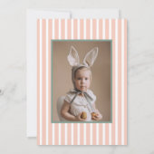 Roze carrousel circus foto meisje verjaardag kaart (Achterkant)