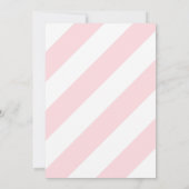 Roze Carrousel Paard Verjaardagsfeest Kaart (Achterkant)