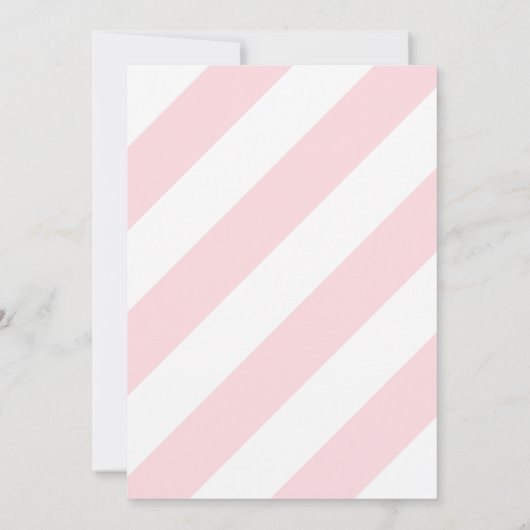 Roze Carrousel Paard Verjaardagsfeest Kaart (Achterkant)