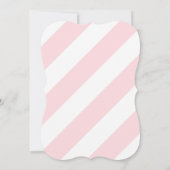 Roze Carrousel Paard Verjaardagsfeest Kaart (Achterkant)