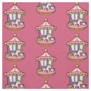Roze Carrousel Stof