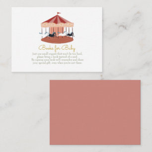 Roze carrouselboeken voor de Kaart van de Baby-beh