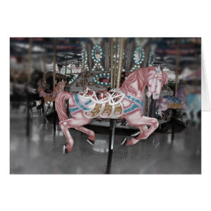 Roze carrouselpaard
