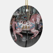 Roze carrouselpaard keramisch ornament (Rechts)