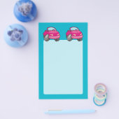 Roze Cartoon Auto Flyer (Enkel)