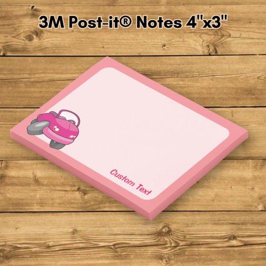 Roze Cartoon Auto Post-it® Notes