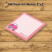 Roze Cartoon Auto Post-it® Notes