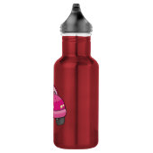 Roze Cartoon Auto Waterfles (Rechts)