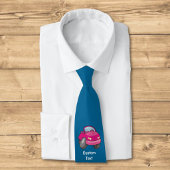 Roze Cartoon Autotie Stropdas