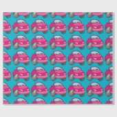 Roze Cartoon Cadeaupapier (Vlak)