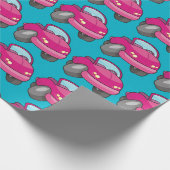 Roze Cartoon Cadeaupapier (Hoek)