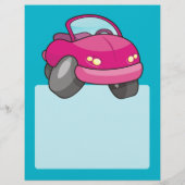 Roze Cartoon Flyer (Achterkant)
