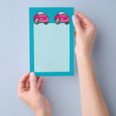 Roze Cartoon Flyer (Hand)