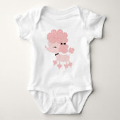 Roze Cartoon Franse Podle Romper (Voorkant)