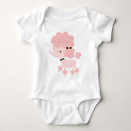 Roze Cartoon Franse Podle Romper