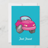 Roze Cartoon Kaart (Voorkant)