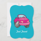 Roze Cartoon Kaart (Voorkant)