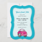 Roze Cartoon Kaart (Achterkant)