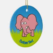 Roze cartoon keramisch ornament (Rechts)