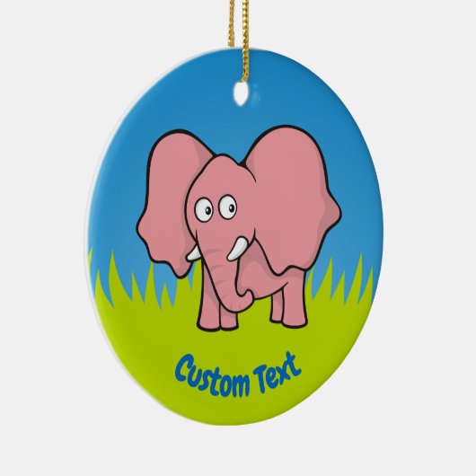 Roze cartoon keramisch ornament (Rechts)