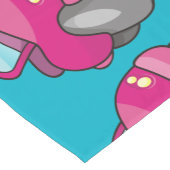 Roze Cartoon Korte Tafelloper (Hoek)