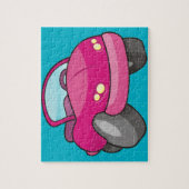 Roze Cartoon Legpuzzel (Verticaal)