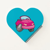Roze Cartoon Notitieboek (Achterkant)