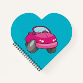 Roze Cartoon Notitieboek (Voorkant)
