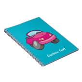 Roze Cartoon Notitieboek (Rechterzijde)
