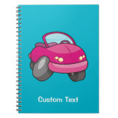 Roze Cartoon Notitieboek (Voorkant)