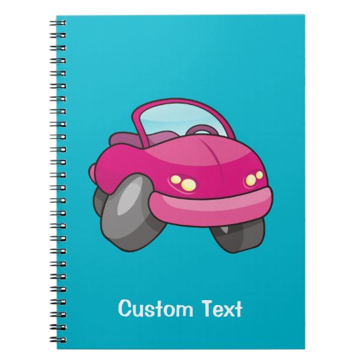 Roze Cartoon Notitieboek (Voorkant)