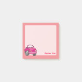 Roze Cartoon Post-it® Notes (Voorkant)