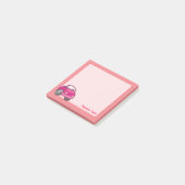 Roze Cartoon Post-it® Notes (Schuin)
