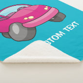 Roze Cartoon Sherpa Deken (3/4)