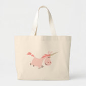 Roze Cartoon Unicorn tas (Voorkant)