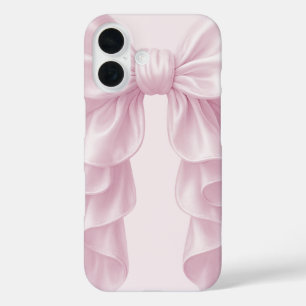 Roze Cascade Plissé Lint Elegant Verzorgd Meisjesa iPhone 16 Hoesje
