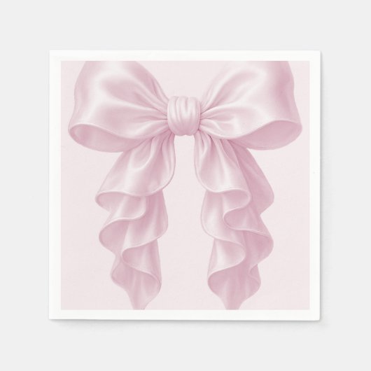Roze Cascade Ruffle Bow Classy Posh Servet (Voorkant)