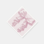 Roze Cascade Ruffle Bow Classy Posh Servet (Hoek)