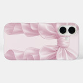 Roze Cascade Ruffle Bow Elegante Posh Girly Case-Mate iPhone Case (Achterkant (horizontaal))