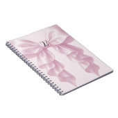Roze Cascade Ruffle Bow Elegante Posh Girly Notitieboek (Rechterzijde)