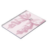 Roze Cascade Ruffle Bow Elegante Posh Girly Notitieboek (Linkerzijde)