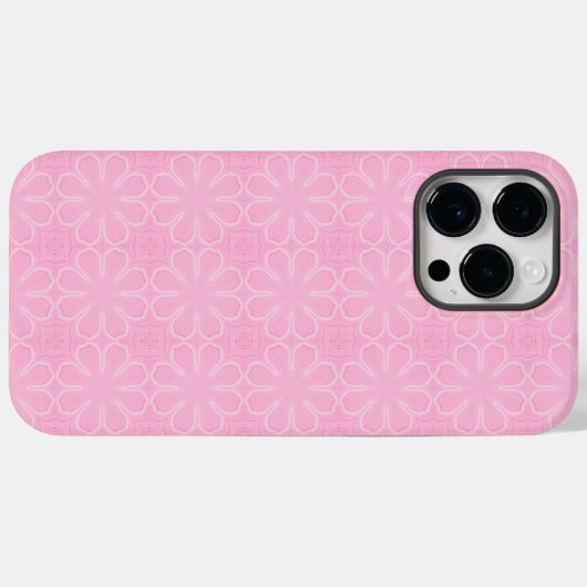 Roze Case-Mate iPhone Case (Achterkant (horizontaal))
