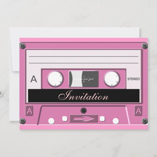 Roze cassette_ kaart (Voorkant)